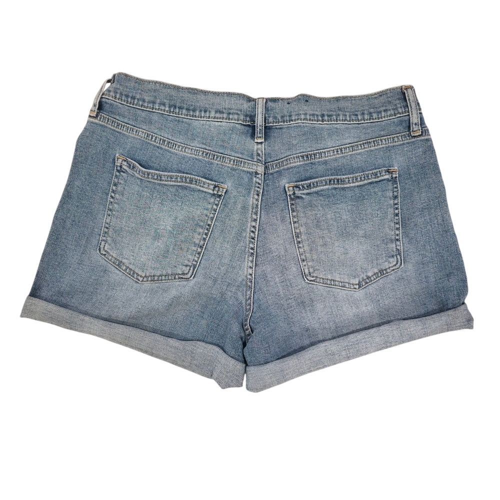 ๐ GAP Medium Wash 5" Girlfriend Jean Shorts | Size 10 | Mid Rise ๐ - Picture 4 of 7